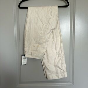 Women’s Lauren Ralph Lauren cream fine linen trousers